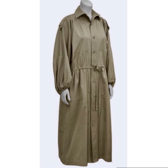 SAINT LAURENT Vintage Military Trench Coat Duster - Picture 2 of 8